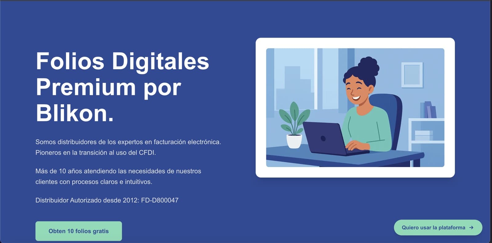 Screenshot of the system built for Folios Digitales